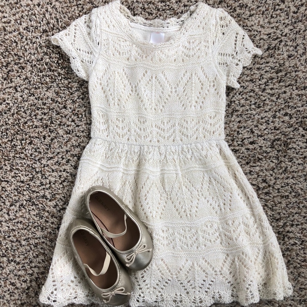 Gold and Cream HOLIDAY dress